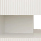 Table basse ronde blanche et noire, 2 niveaux, 1-2 places