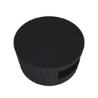 Table basse ronde blanche et noire, 2 niveaux, 1-2 places