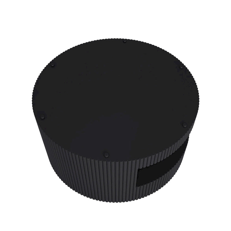 Table basse ronde blanche et noire, 2 niveaux, 1-2 places