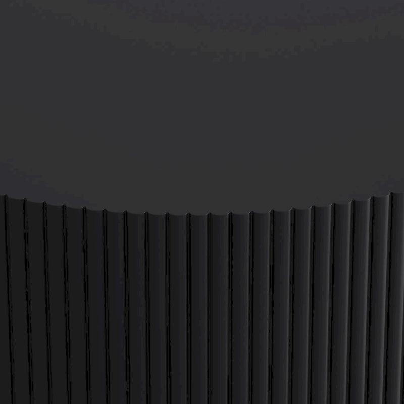 Table basse ronde blanche et noire, 2 niveaux, 1-2 places