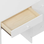 Bureau d'écriture rétro blanc/expresso avec chaise, 4 tiroirs et étagère, pour une personne
