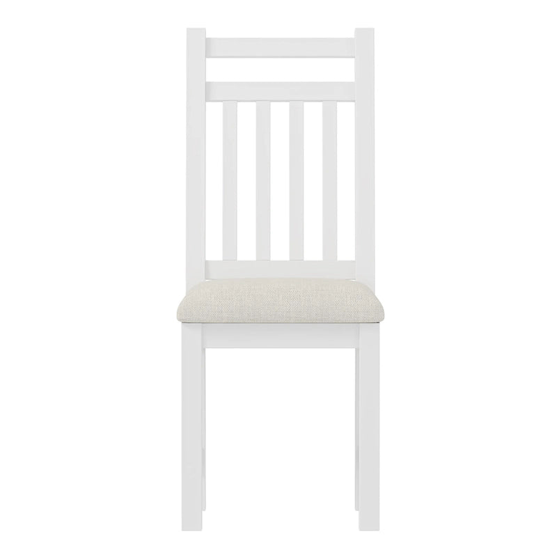 Bureau d'écriture rétro blanc/expresso avec chaise, 4 tiroirs et étagère, pour une personne