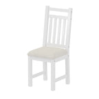 Bureau d'écriture rétro blanc/expresso avec chaise, 4 tiroirs et étagère, pour une personne