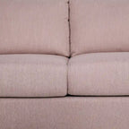 Canapé moderne 3 places en tissu beige / expresso / rose pâle
