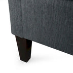Canapé moderne 3 places en tissu beige / expresso / rose pâle