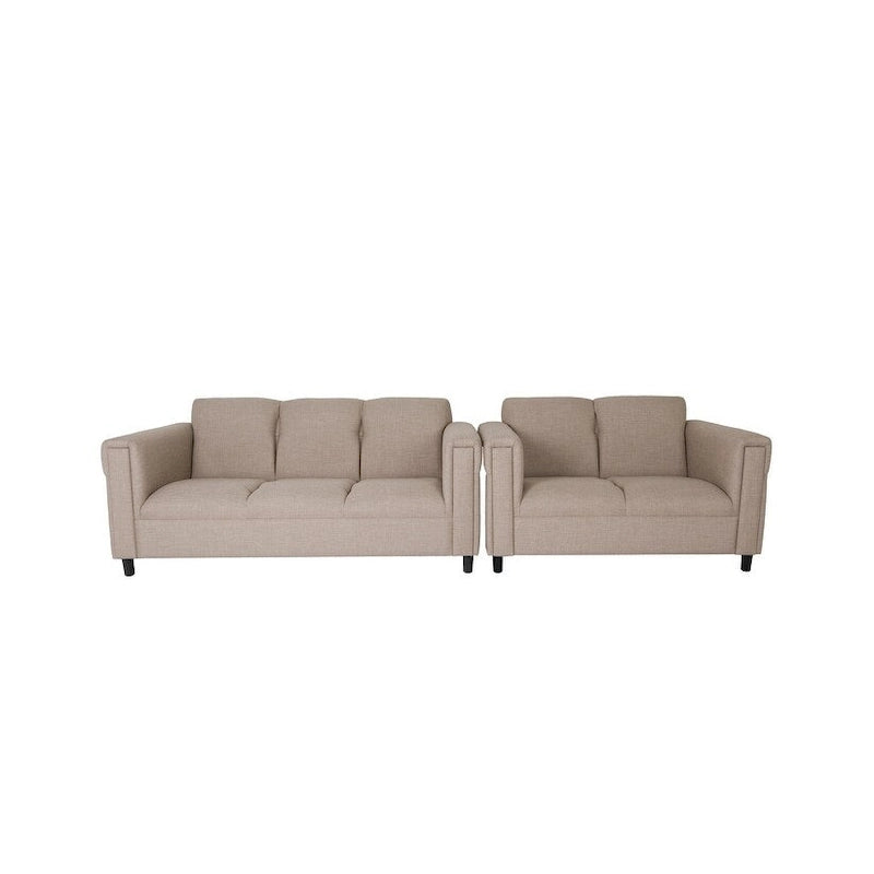 Ensemble canapé et causeuse Toast Mid-Century Modern, 2 pièces, polyester nylon