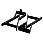 Pied de table rectangulaire Type W noir, simple