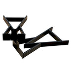 Pied de table rectangulaire Type W noir, simple