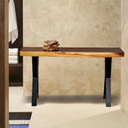 Pied de table rectangulaire Type W noir, simple