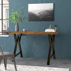 Pied de table rectangulaire Type W noir, simple