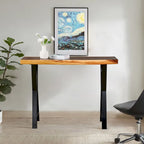 Pied de table rectangulaire Type W noir, simple