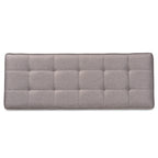 Banc de salle à manger moderne du milieu du siècle pour 2 – Gris / Marron foncé / Fauve