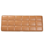 Banc de salle à manger moderne du milieu du siècle pour 2 – Gris / Marron foncé / Fauve