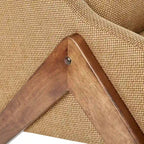 Fauteuil lounge, une place, jaune moutarde et coloris Pécane