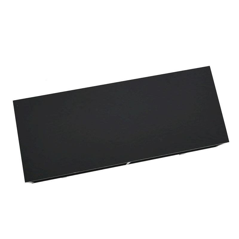 Meuble TV rectangulaire et table basse avec 2 étagères de rangement – Chêne côtier / Ardoise / Noir / Frêne