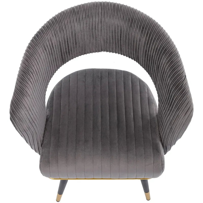Chaise de salle à manger pivotante en velours avec pieds en métal doré, lot de 2