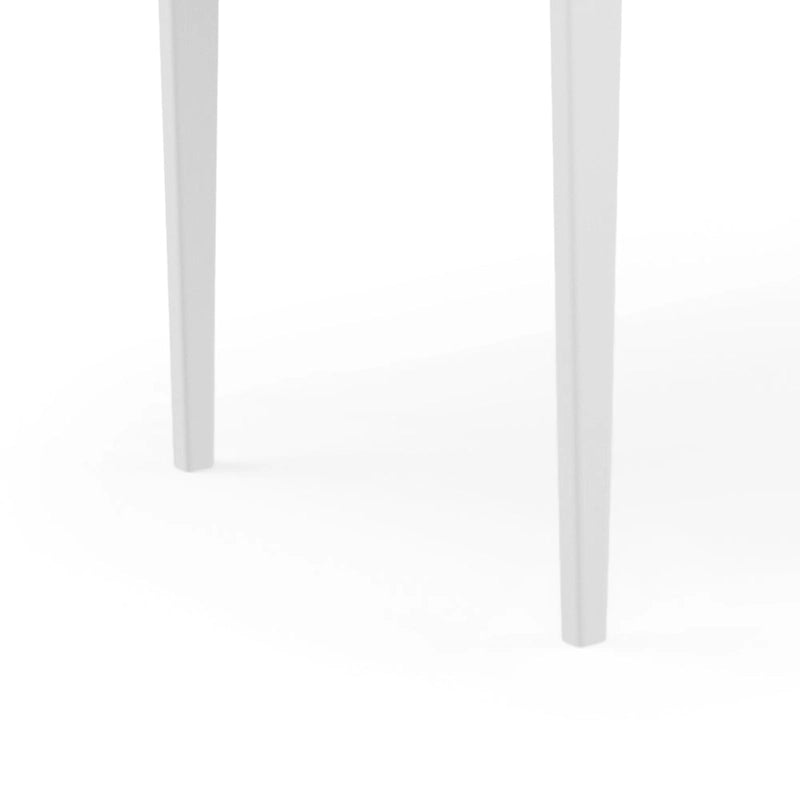 Bureau de style milieu de siècle, tablette clavier et 2 tiroirs, Noyer/Blanc/Gris/Noir, 1 personne
