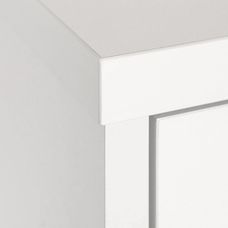 Bureau informatique scandinave Noyer naturel / Blanc / Orme clair avec multiprise – 1 personne