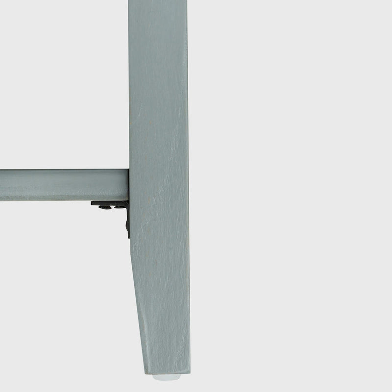 Table de chevet à 2 tiroirs gris/vert olive, montage par 1 personne