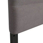 Tête de lit capitonnée à rayures verticales – Bleu / Gris / Taupe / Crème – Lit simple / Double / Queen / King, 1 ou 2 personnes