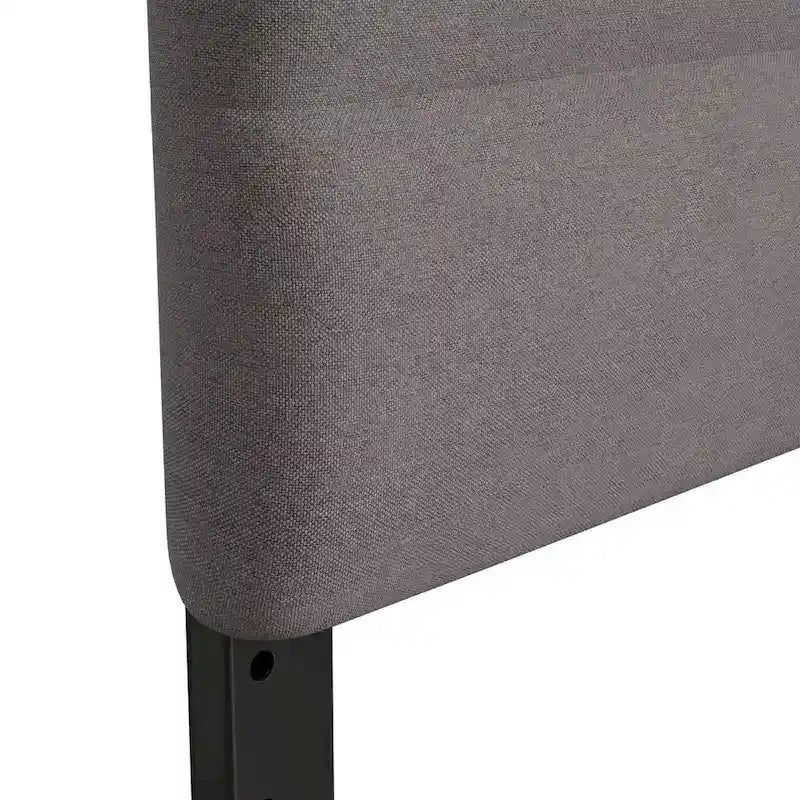 Tête de lit capitonnée à rayures verticales – Bleu / Gris / Taupe / Crème – Lit simple / Double / Queen / King, 1 ou 2 personnes