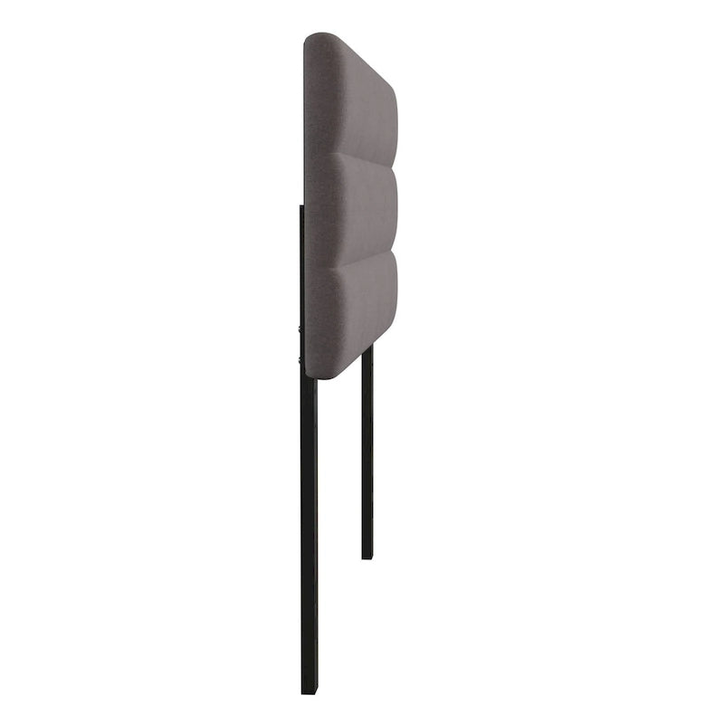 Tête de lit capitonnée à rayures verticales – Bleu / Gris / Taupe / Crème – Lit simple / Double / Queen / King, 1 ou 2 personnes