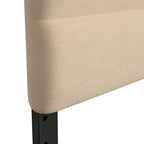 Tête de lit capitonnée à rayures verticales – Bleu / Gris / Taupe / Crème – Lit simple / Double / Queen / King, 1 ou 2 personnes
