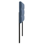 Tête de lit capitonnée à rayures verticales – Bleu / Gris / Taupe / Crème – Lit simple / Double / Queen / King, 1 ou 2 personnes