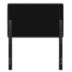 Tête de lit capitonnée à rayures verticales – Bleu / Gris / Taupe / Crème – Lit simple / Double / Queen / King, 1 ou 2 personnes