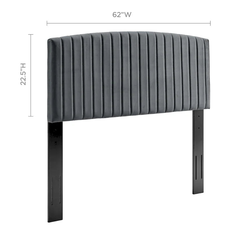 Tête de lit capitonnée en velours pour lit double ou Queen – sarcelle / bleu marine / blanc / anthracite / vieux rose
