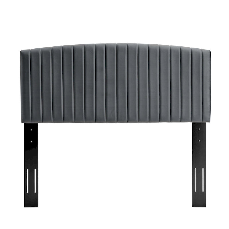 Tête de lit capitonnée en velours pour lit double ou Queen – sarcelle / bleu marine / blanc / anthracite / vieux rose