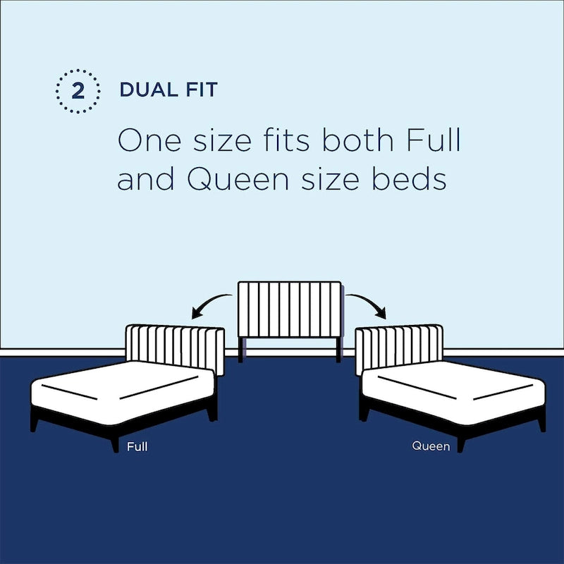 Tête de lit capitonnée en velours pour lit double ou Queen – sarcelle / bleu marine / blanc / anthracite / vieux rose