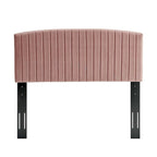 Tête de lit capitonnée en velours pour lit double ou Queen – sarcelle / bleu marine / blanc / anthracite / vieux rose