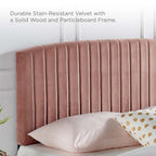 Tête de lit capitonnée en velours pour lit double ou Queen – sarcelle / bleu marine / blanc / anthracite / vieux rose