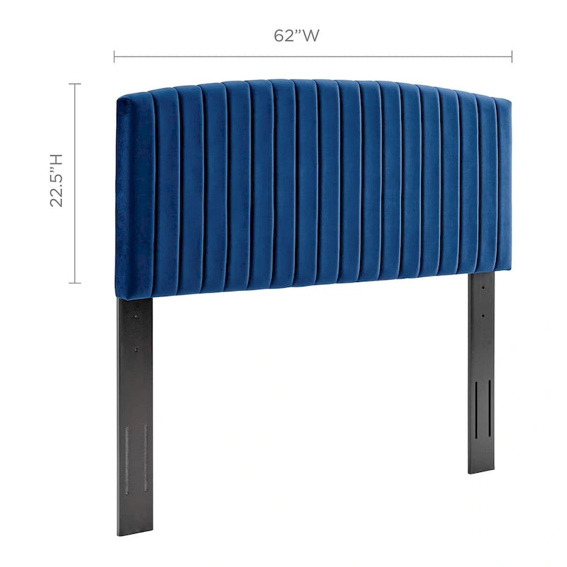 Tête de lit capitonnée en velours pour lit double ou Queen – sarcelle / bleu marine / blanc / anthracite / vieux rose