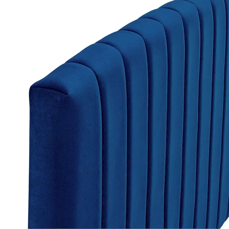 Tête de lit capitonnée en velours pour lit double ou Queen – sarcelle / bleu marine / blanc / anthracite / vieux rose