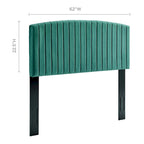 Tête de lit capitonnée en velours pour lit double ou Queen – sarcelle / bleu marine / blanc / anthracite / vieux rose