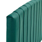 Tête de lit capitonnée en velours pour lit double ou Queen – sarcelle / bleu marine / blanc / anthracite / vieux rose