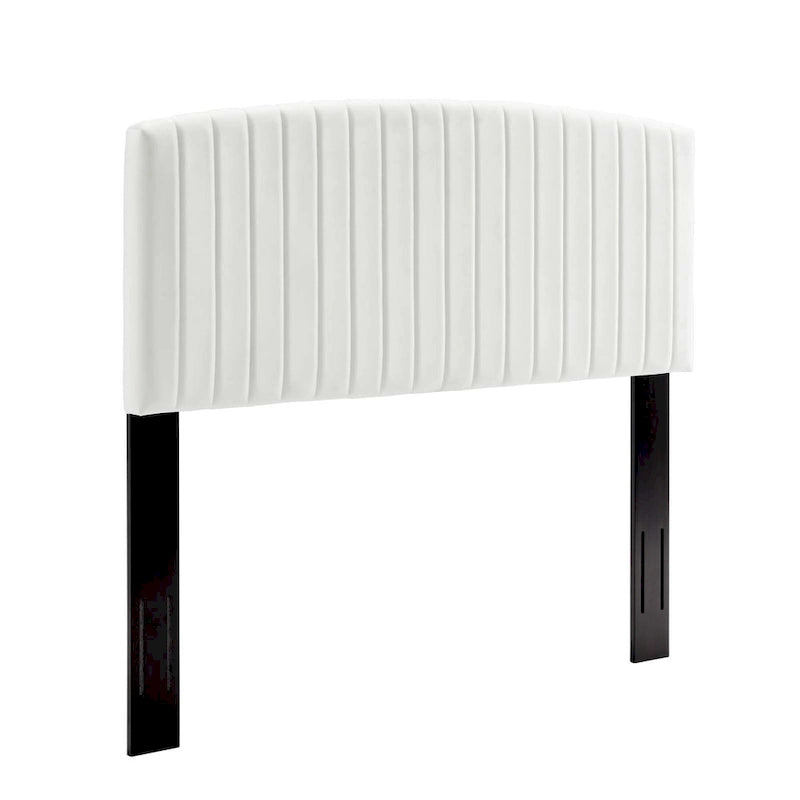 Tête de lit capitonnée en velours pour lit double ou Queen – sarcelle / bleu marine / blanc / anthracite / vieux rose