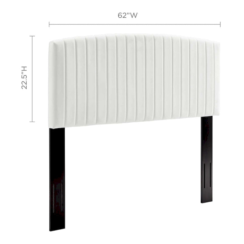 Tête de lit capitonnée en velours pour lit double ou Queen – sarcelle / bleu marine / blanc / anthracite / vieux rose