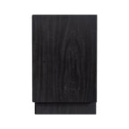 Commode 6 tiroirs, noir délavé / noyer brun / chêne clair, panneau de bois