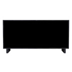 Commode 6 tiroirs, noir délavé / noyer brun / chêne clair, panneau de bois