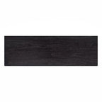 Commode 6 tiroirs, noir délavé / noyer brun / chêne clair, panneau de bois