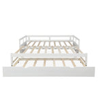 Lit de repos en bois avec lit gigogne escamotable, de une à deux places (format simple à grand lit)