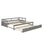 Lit de repos en bois avec lit gigogne escamotable, de une à deux places (format simple à grand lit)