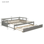 Lit de repos en bois avec lit gigogne escamotable, de une à deux places (format simple à grand lit)