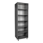 Armoire utilitaire 4 portes – Panneau plat, unité simple | 36" × 90" × 23-3/8"