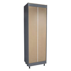 Armoire utilitaire 4 portes – Panneau plat, unité simple | 36" × 90" × 23-3/8"