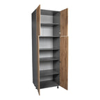 Armoire utilitaire 4 portes – Panneau plat, unité simple | 36" × 90" × 23-3/8"