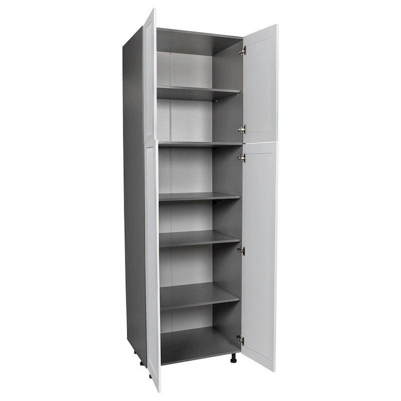Armoire utilitaire 4 portes – Panneau plat, unité simple | 36" × 90" × 23-3/8"